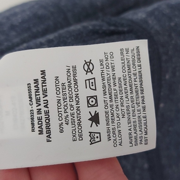 NWT Nike Gym Vintage Full Zip Light Weight Hoodie Navy Space Dyed Size Medium - Picture 7 of 8